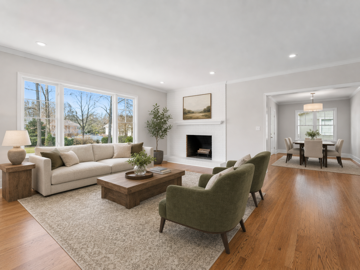 Virtual staging after